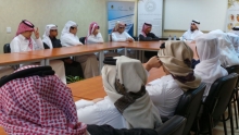 محاضرة في مدرسة الدوحة الثانوية للبنين 